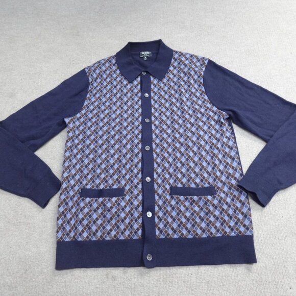 Todd Snyder Polo Medium Argyle Merino Long Sleeve Sweater